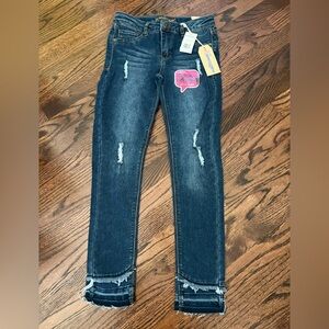 NWT New Girls skinny jeans Wallflower size 12